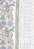 Chanderi Silk Dress Material With Dupatta In Floral Block Print