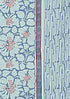 Bizzy Lizzy Dress Material With Chiffon Dupatta In Floral Block Print
