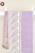 Bizzy Lizzy Dress Material With Chiffon Dupatta In Floral Block Print