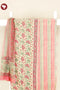 Terry Voile Dress Material With Kota Dupatta in Floral Block Print