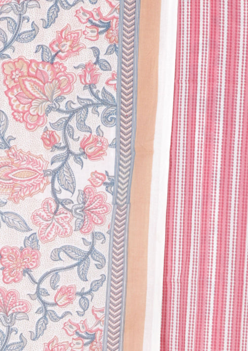 Cambric Cotton Kurta/Pant Two Piece Dress Material in Floral Print