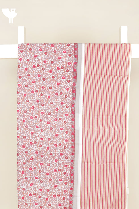 Cambric Cotton Kurta/Pant Two Piece Dress Material in Floral Print