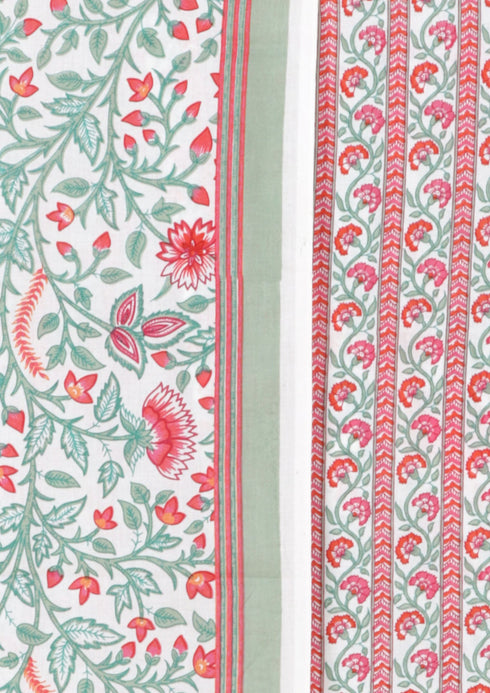 Cambric Cotton Kurta/Pant Two Piece Dress Material in Floral Print