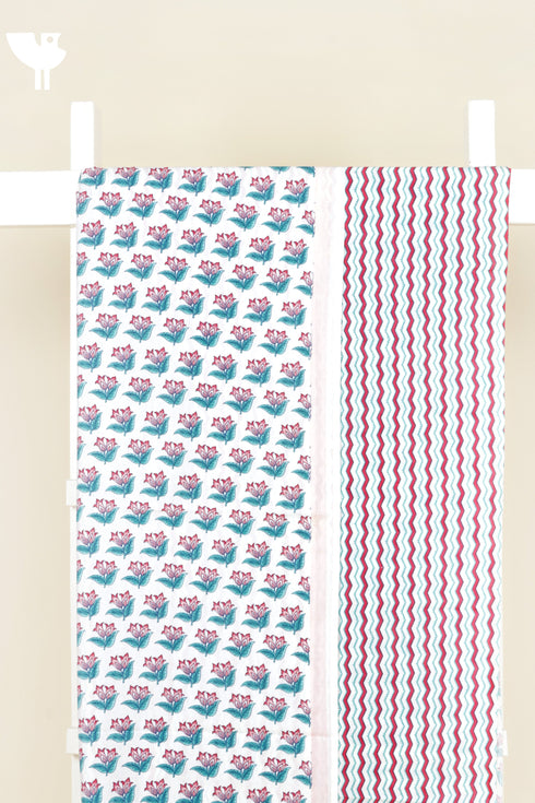 Cambric Cotton Kurta/Pant Two Piece Dress Material in Floral Print