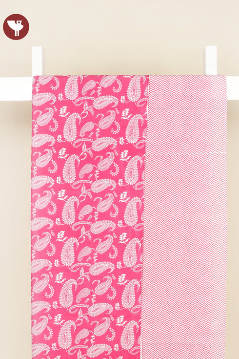 Cambric Cotton Kurta/Pant Two Piece Dress Material in Floral Print