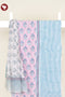 Cambric Cotton Dress Material With Kota Doria Dupatta in Stripe & Floral Block Print