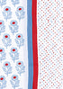 Cambric Cotton Dress Material With Kota Dupatta In Floral Block Print