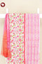 Cambric Cotton Dress Material With Chiffon Dupatta in Block Print