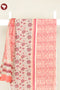 Terry Voile Dress Material with Kota Dupatta In Floral Block Print