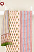 Bizzy Lizzy Dress Material With Kota Dupatta In Paisley Floral Block Print