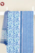 Cambric Cotton Dress Material With Kota Doria Dupatta in Floral Block Print