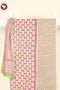 Cambric Cotton Dress Material With Kota Doria Dupatta in Geometric Block Print