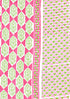 Cambric Cotton Dress Material With Kota Doria Dupatta in Geometric Block Print