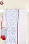 Cambric Cotton Dress Material With Kota Dupatta In Floral Block Print