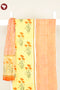 Cambric Cotton Dress Material With Kota Doria Dupatta in Floral Block Print
