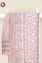 Chanderi Silk Dress Material With Kota Dupatta in Floral Block Print