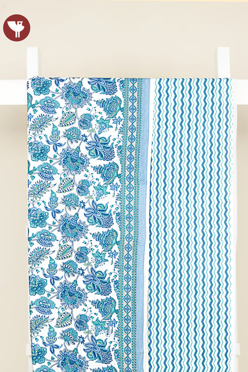 Cambric Cotton Kurta/Pant Two Piece Dress Material in Floral Print