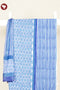 Cambric Cotton Dress Material With Chiffon Dupatta in Block Print