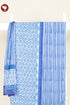 Cambric Cotton Dress Material With Chiffon Dupatta in Block Print