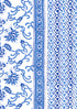Cambric Cotton Dress Material with Chiffon Dupatta in Floral Block Print