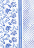 100% Cambric Cotton White & Blue Dress Material