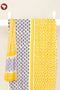 100% Cambric Cotton Black& Yellow Dress Material