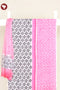 100% Cambric Cotton Black& Pink Dress Material