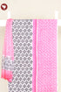 100% Cambric Cotton Black& Pink Dress Material