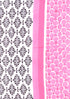 100% Cambric Cotton Black& Pink Dress Material