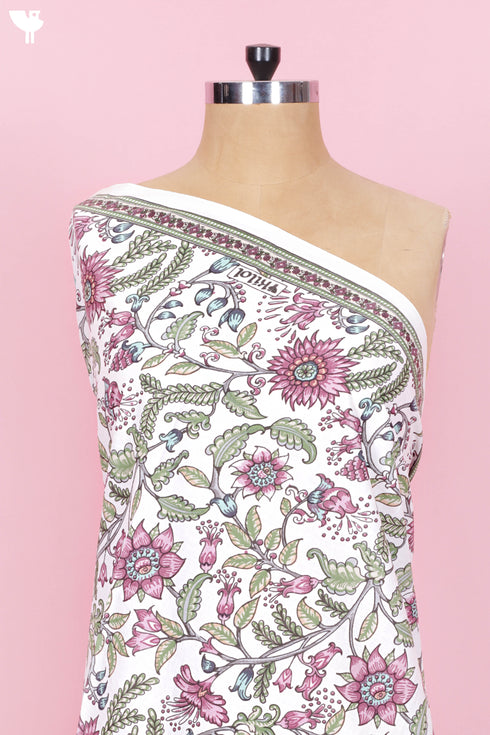 Cambric Cotton In Floral Print