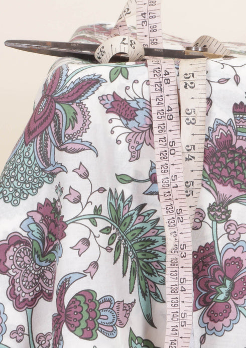 Cambric Cotton In Floral Print