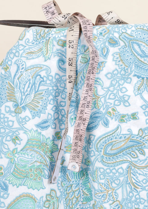 Cambric Cotton In Paisley Print