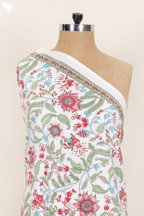 Cambric Cotton In Floral Print