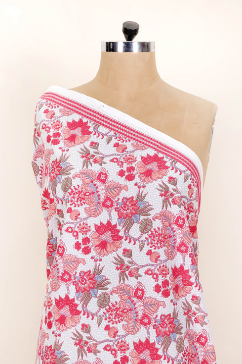 Cambric Cotton In Floral Print