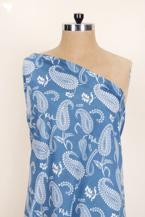 Cambric Cotton In Paisley Print