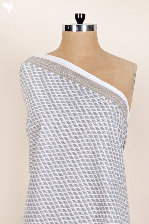 Cambric Cotton In Floral Booti Print