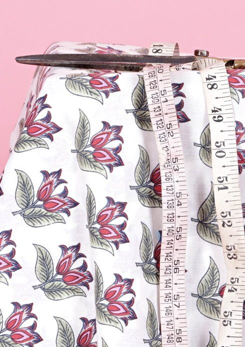 Cambric Cotton In Floral Print