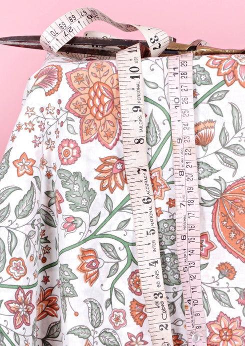 Cambric Cotton In Floral Print