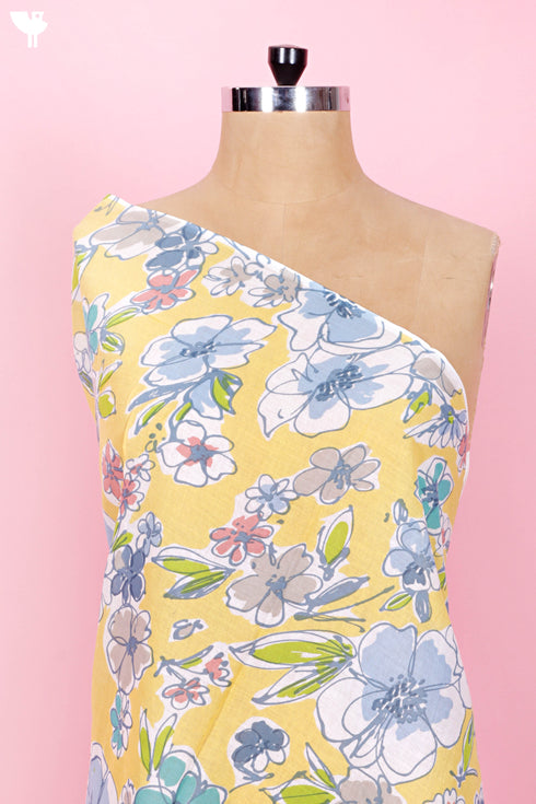 Cambric Cotton In Floral Print