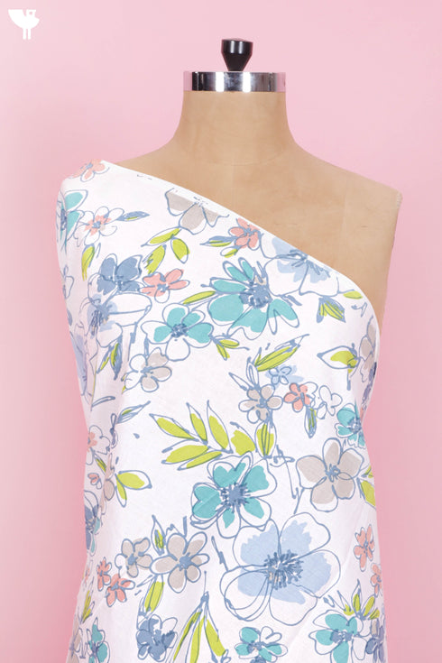 Cambric Cotton In Floral Print