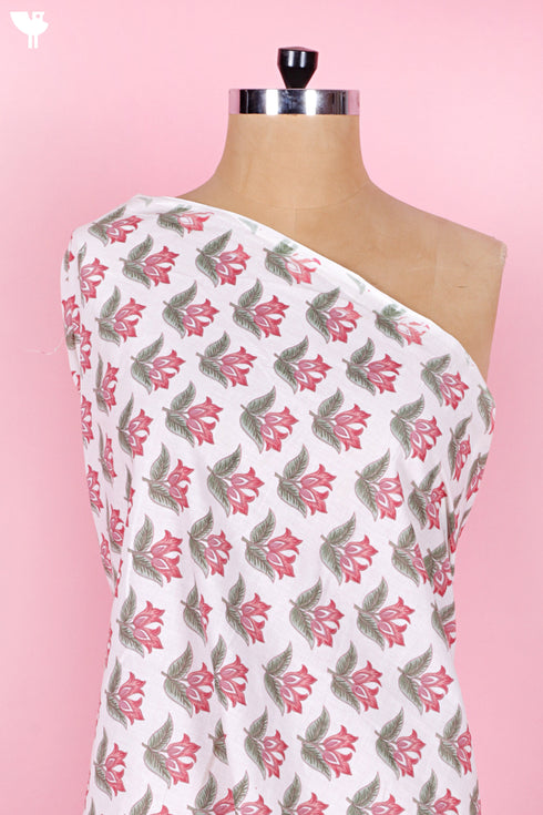 Cambric Cotton In Floral Print