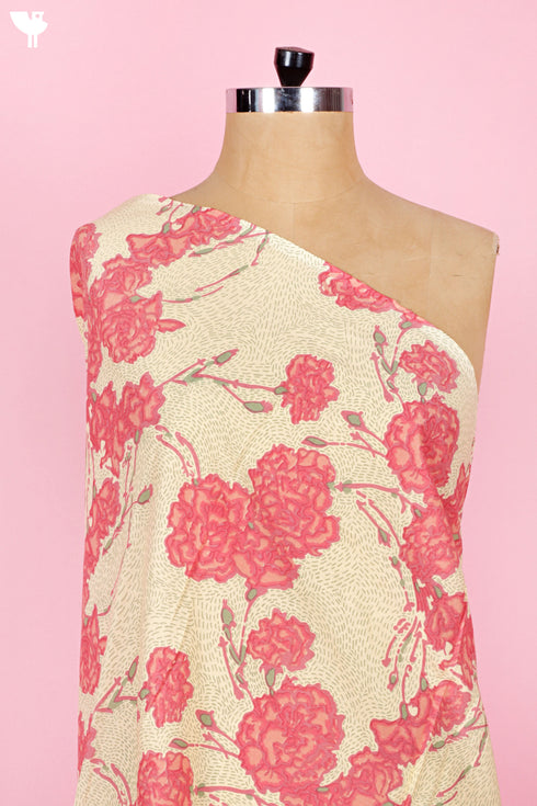 Cambric Cotton In Floral Print
