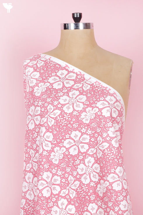 Cambric Cotton In Floral Print