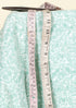 Cambric Cotton Mint Green Floral Block Fabric