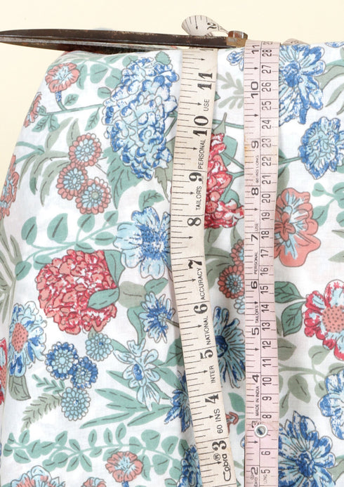 Cambric Cotton In Floral Print Fabric