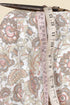 Cambric Cotton Beige Floral Fabric