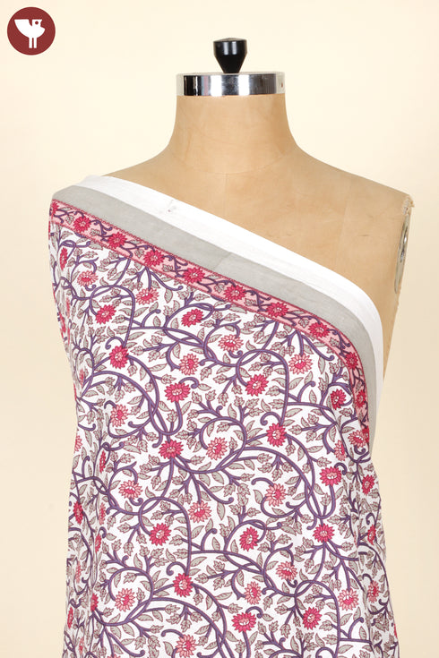 Cambric Cotton In Floral Print