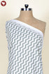 Cambric Cotton Grey Chevron Fabric