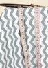 Cambric Cotton Grey Chevron Fabric