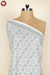 Cambric Cotton White Floral Fabric